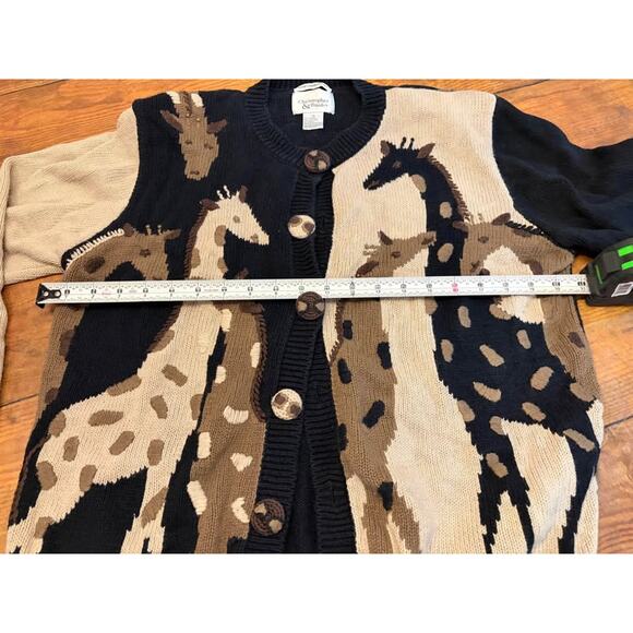 Sz M - Vintage Giraffe Cardigan - Picture 4 of 6